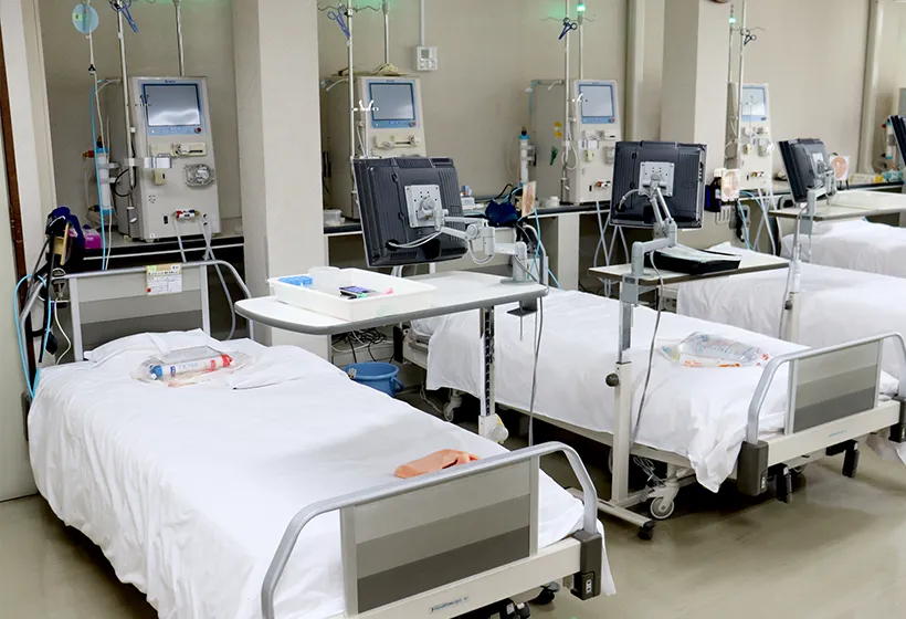 透析ベッドの写真
